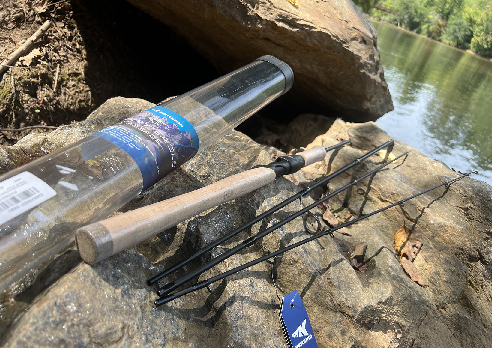 2019 rate best travel fishing pole M1 Spinning Rod | Ultra-Portable, Lightweight, Strong 7'3"- Medium Heavy yet fishes like a full THKFISH 3-Piece Travel Saltwater Spinning