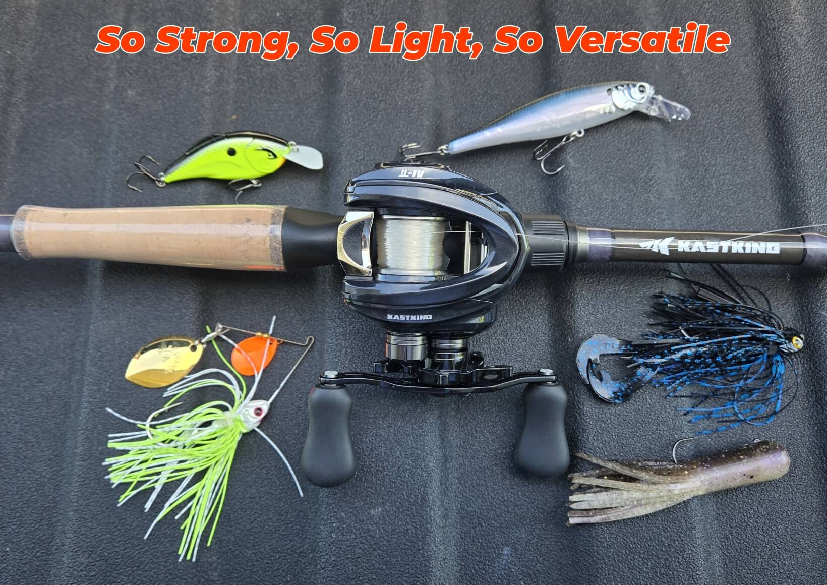 baitcaster on lightweight rod Zebco Roam Baitcast Reel and Fishing Combo, Right-Hand Retrieve, Blue Reel Combo for right Zebco Roam Baitcast Combo