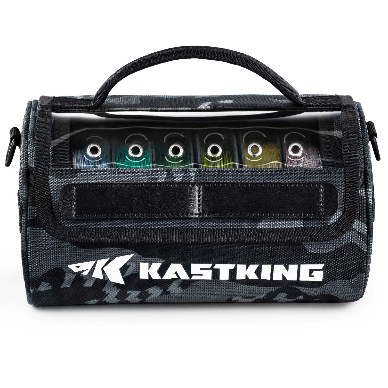daiwa dtbp-1 fishing tackle storage bags KastKing BaitSpace Line Management Bag Black Camo / Large