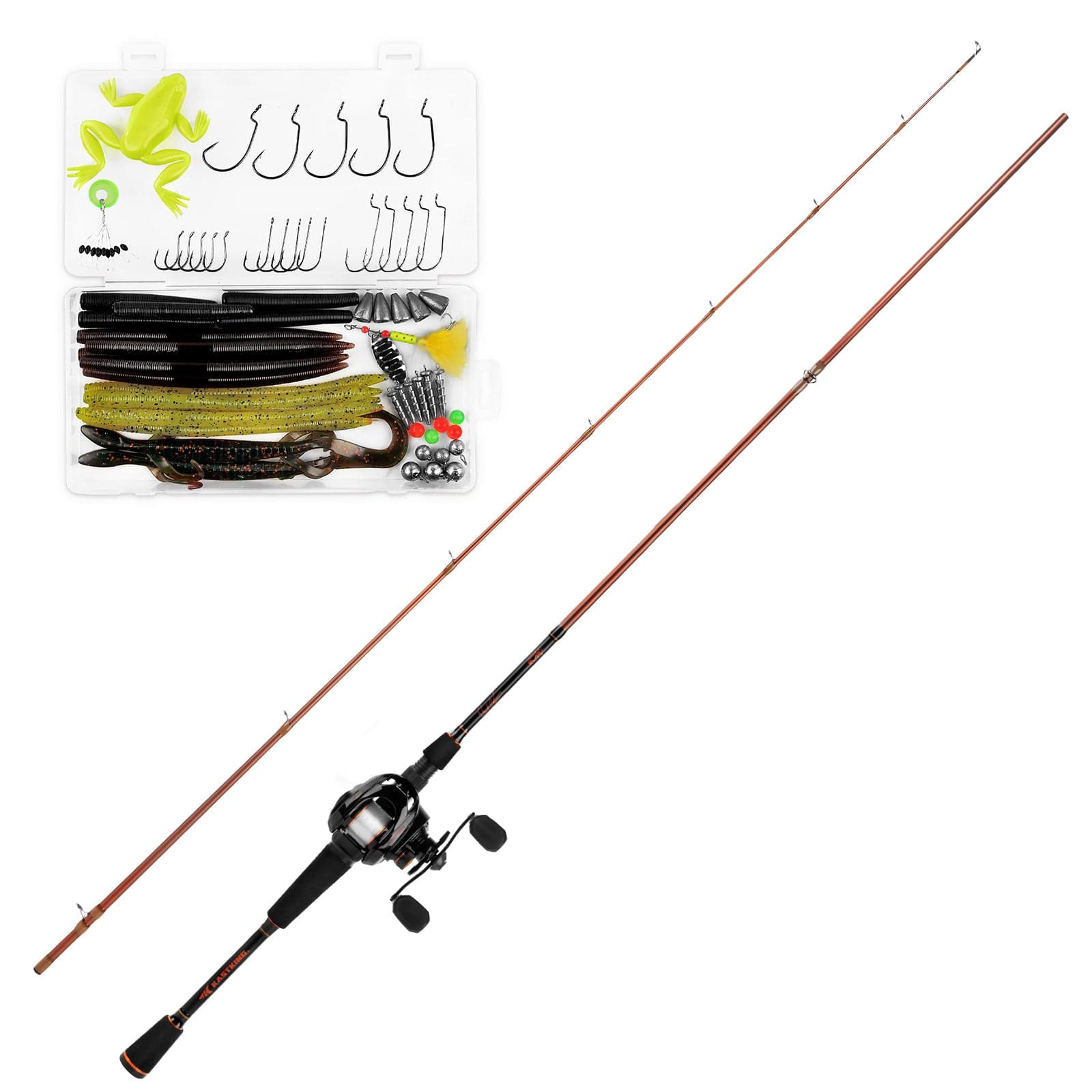 brent chapman baitcast combo KastKing Brent Chapman Baitcaster Rod and Reel Combo with Tackle Kit