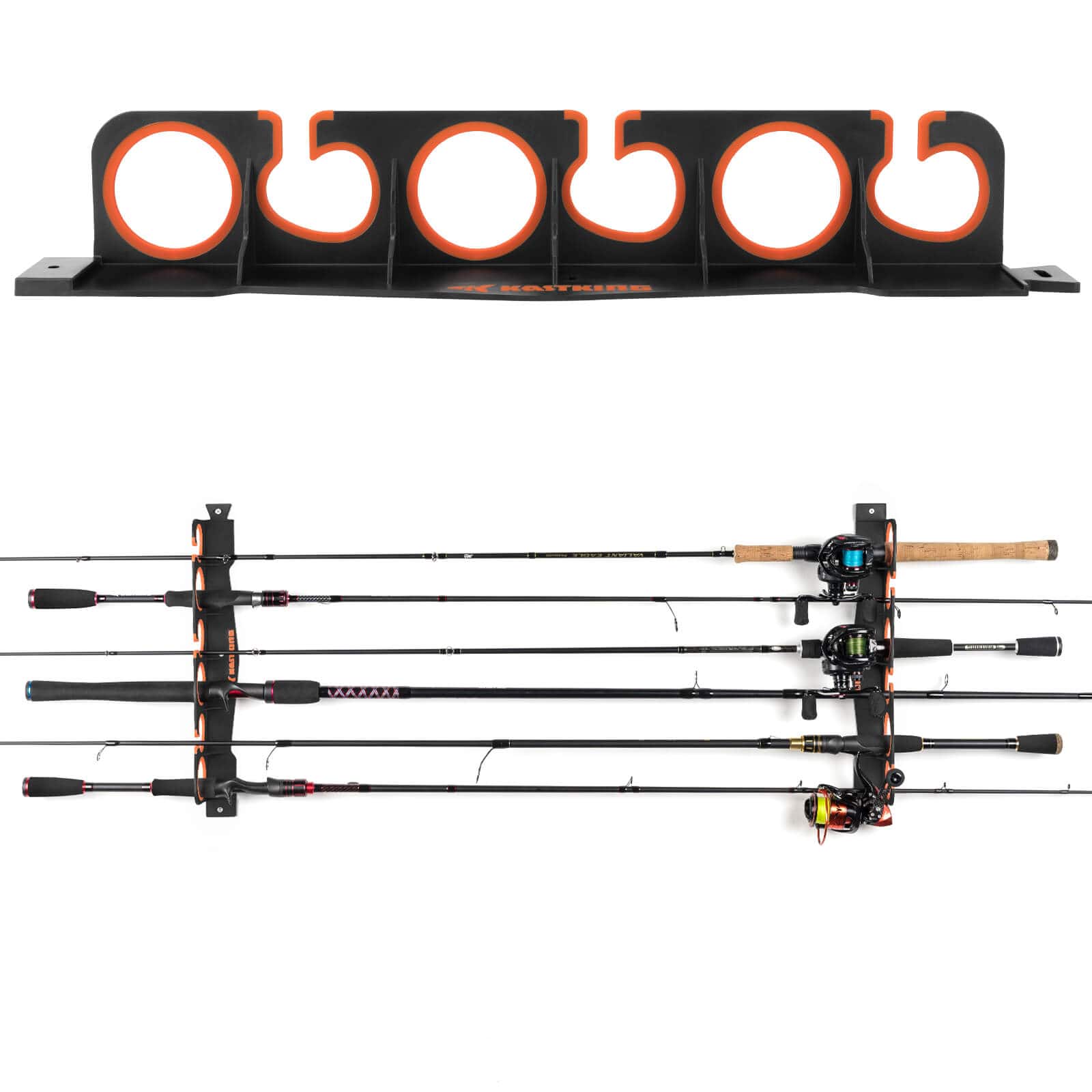 Horizontal Fishing Rod Rack, Widely Applicable, Space-saving, Sturdy, Safe  Mounting, Fishing Rod Holder for Trucks (Gold) : : Automotive