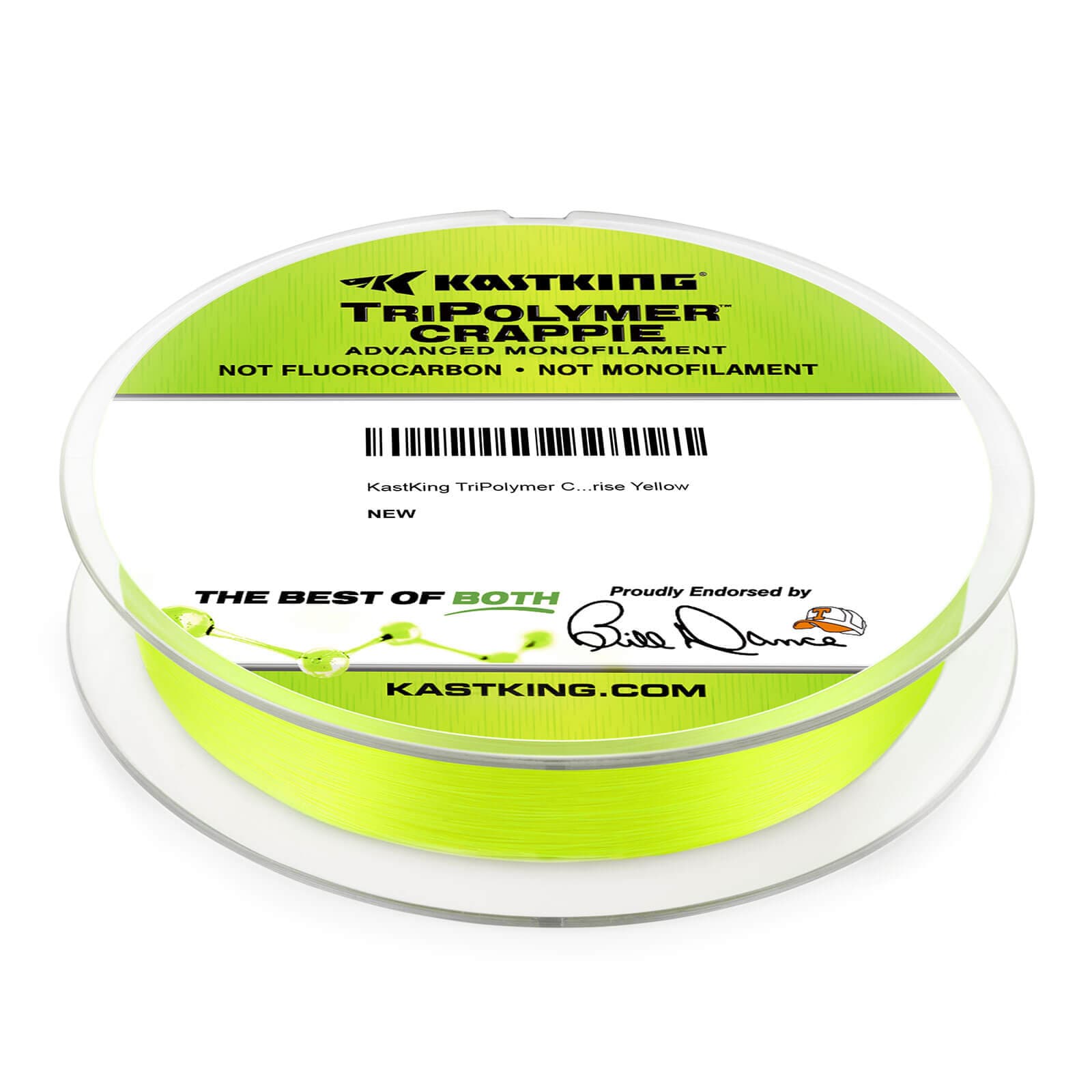 KastKing TriPolymer Crappie Advanced Monofilament Fishing Line - Ice Clear  / 300 YDS / 2 LB