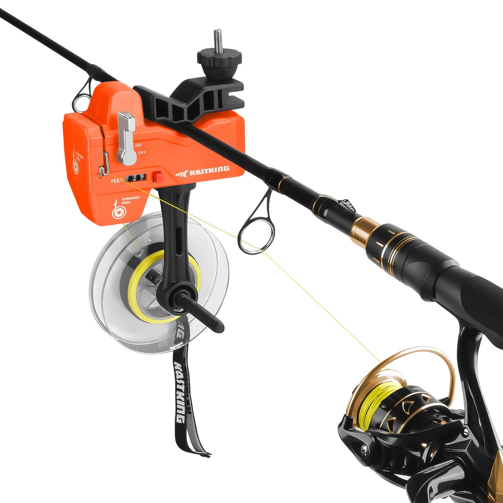 Fly Fishing Reel,Fishing Line Spooler,Portable Adjustable Fishing Line  Spooler Reel Spooling System Tackle Tool