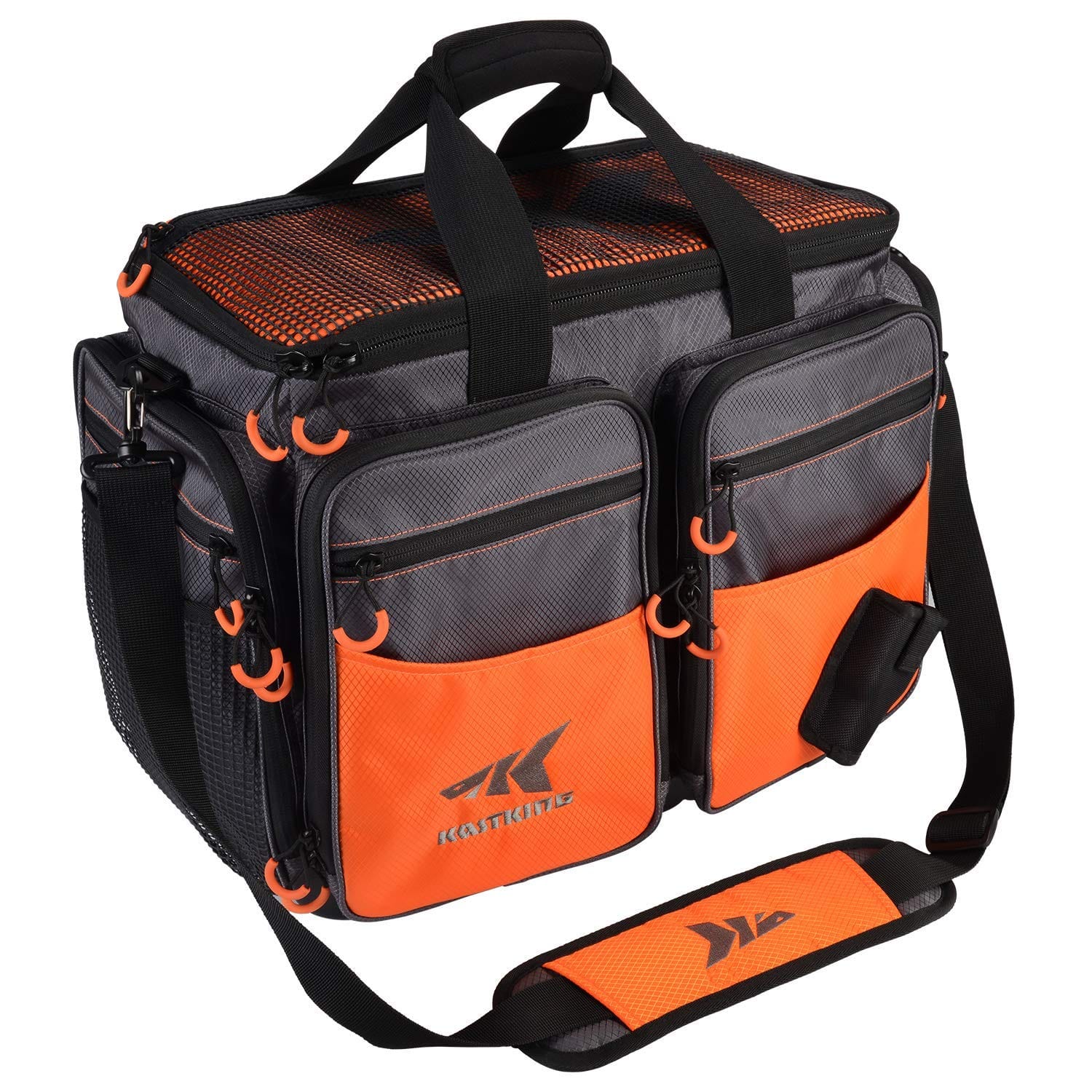 Convenient and spacious fishing gear bag for rods reels and