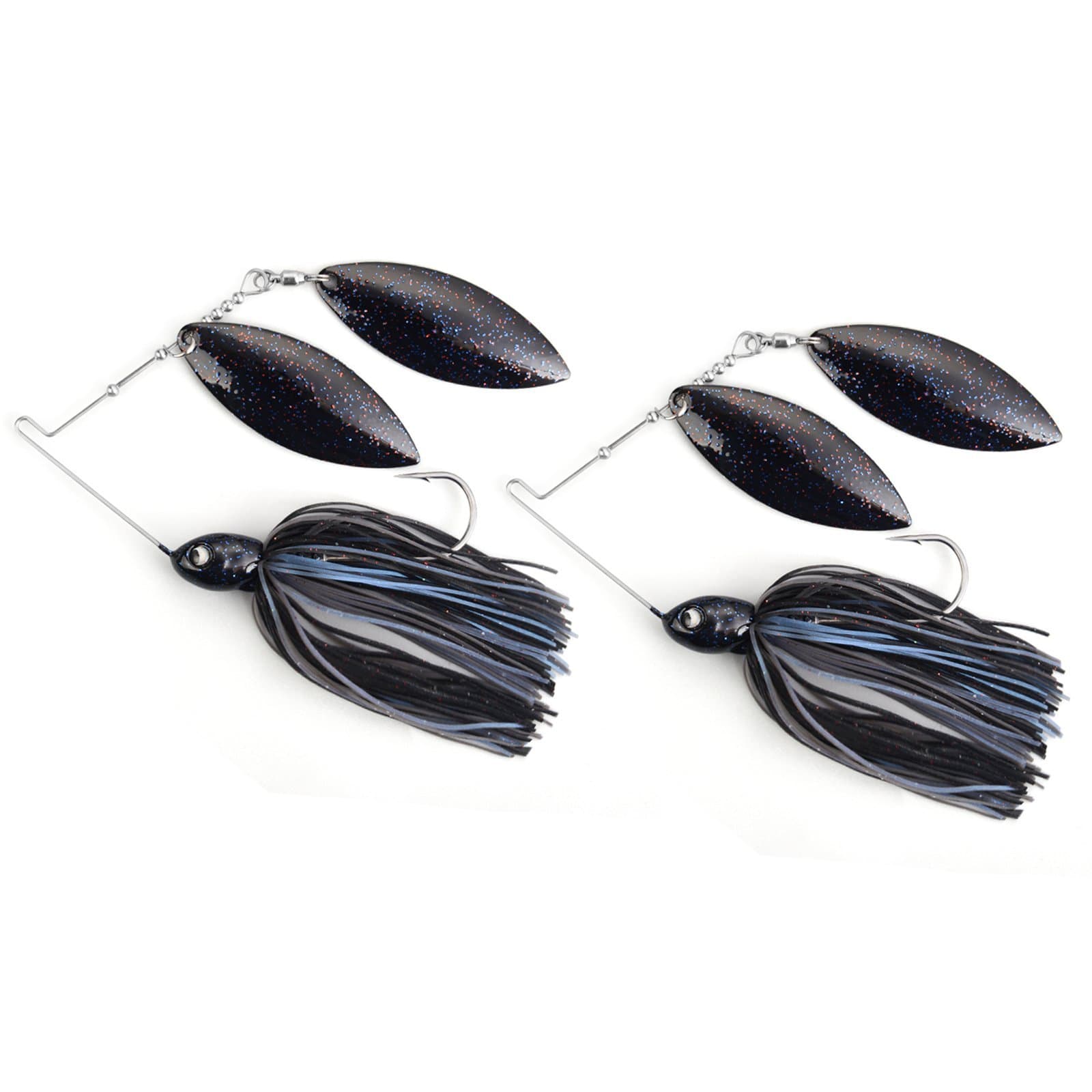 MadBite Spinnerbait Fishing Lures - 3/8 / Blue Black / 2