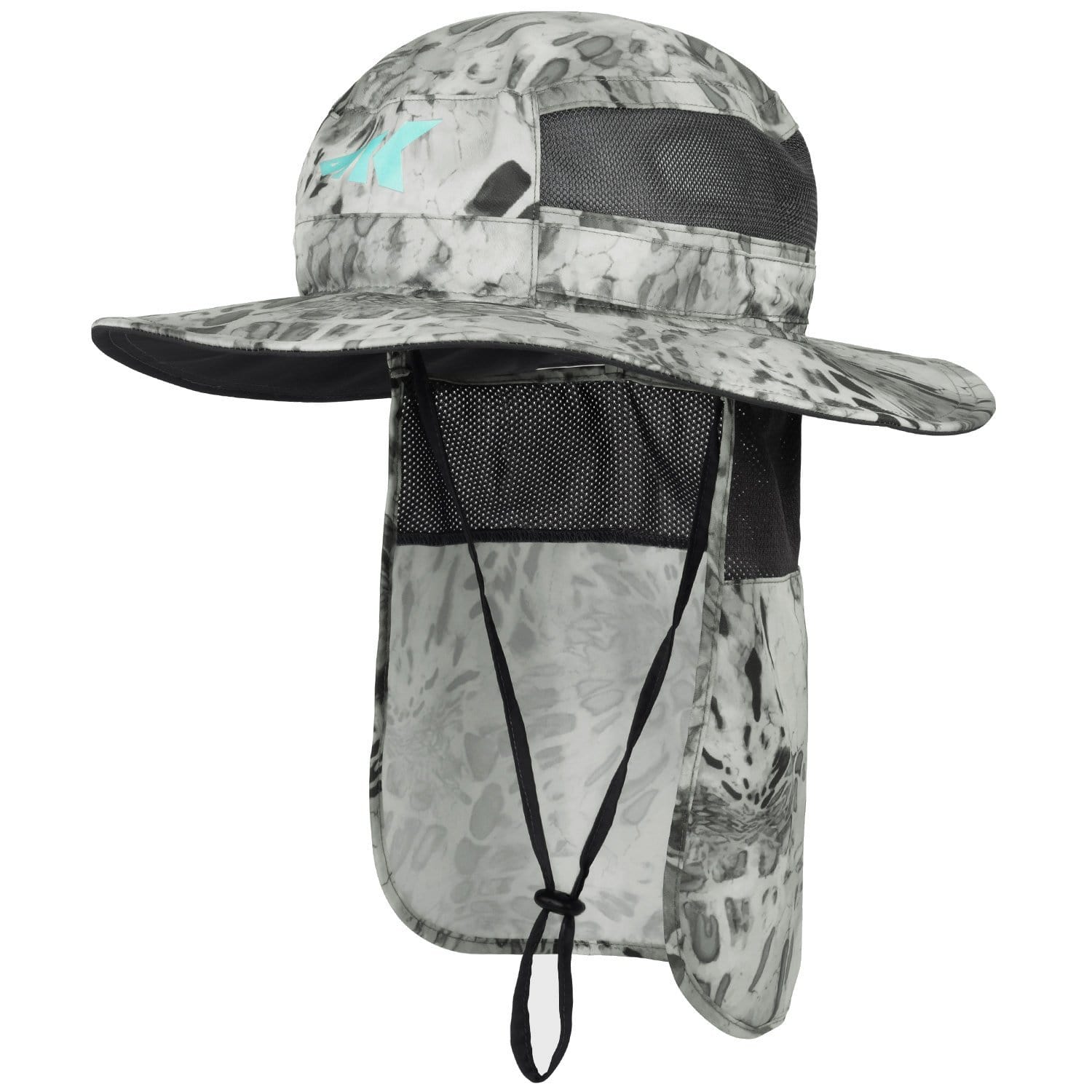 Outdoors Cotton Sun Hat, UPF 50+ Wide Brim Fishing Hat with Neck Flap,  Breathable, Boonie Hat Bucket Cap
