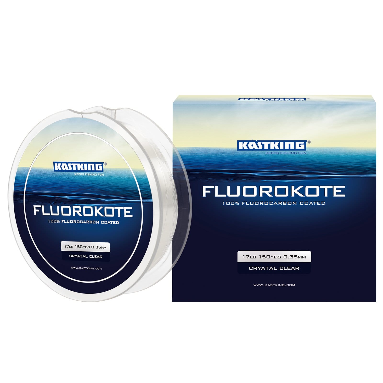 KastKing Kovert Fluorocarbon Fishing Line and Fluorocarbon Leader, Made in  Germany, Virtually Invisible Under Water, Shock Resistant, Increased  Sensitivity, Sinks Faster Than Mono, 100% Fluorocarbon Clear Leader  Material