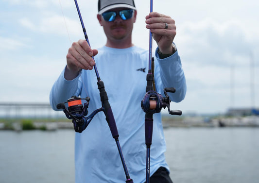 Baitcasting reel and spinning reel compared for bass fishing