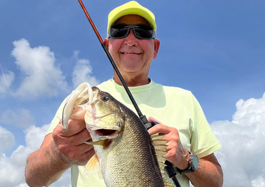 The SE proved too much for this bass the author caught using a jerk shad.