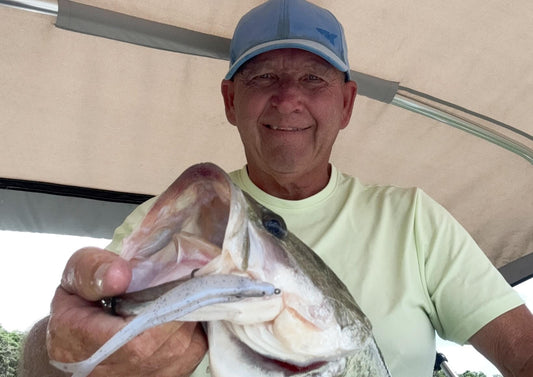 Bass fishing fluke rigs and fishing techniques showing how to twitch and pause retrieve to imitate wounded baitfish behavior