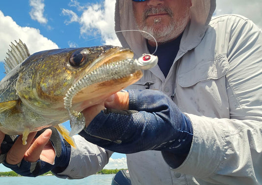 How to fish a finesse paddle tail swimbait for bass, walleye, perch, and other freshwater game fish.