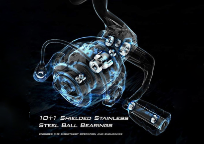 KastKing 10 + 1 shielded stainless steel ball bearings