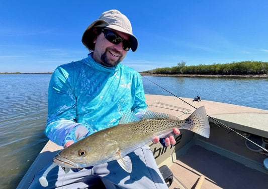 The Q8 Super Bait paddle tail is a killer on sea trout. Fish it through pot holes and along grass patches and hold on.