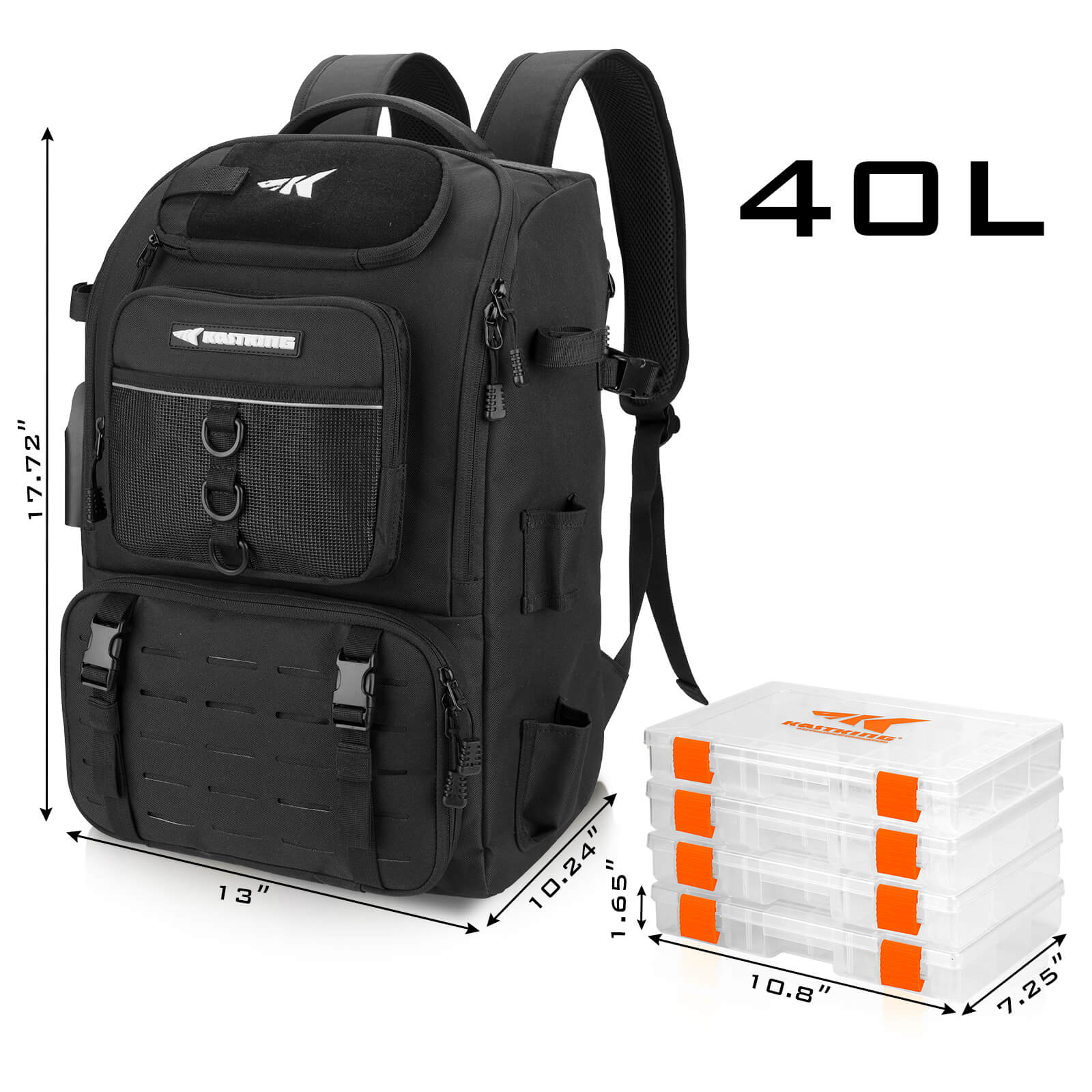 backpack cooler and tackle box KastKing KarryAll Fishing Tackle Backpack