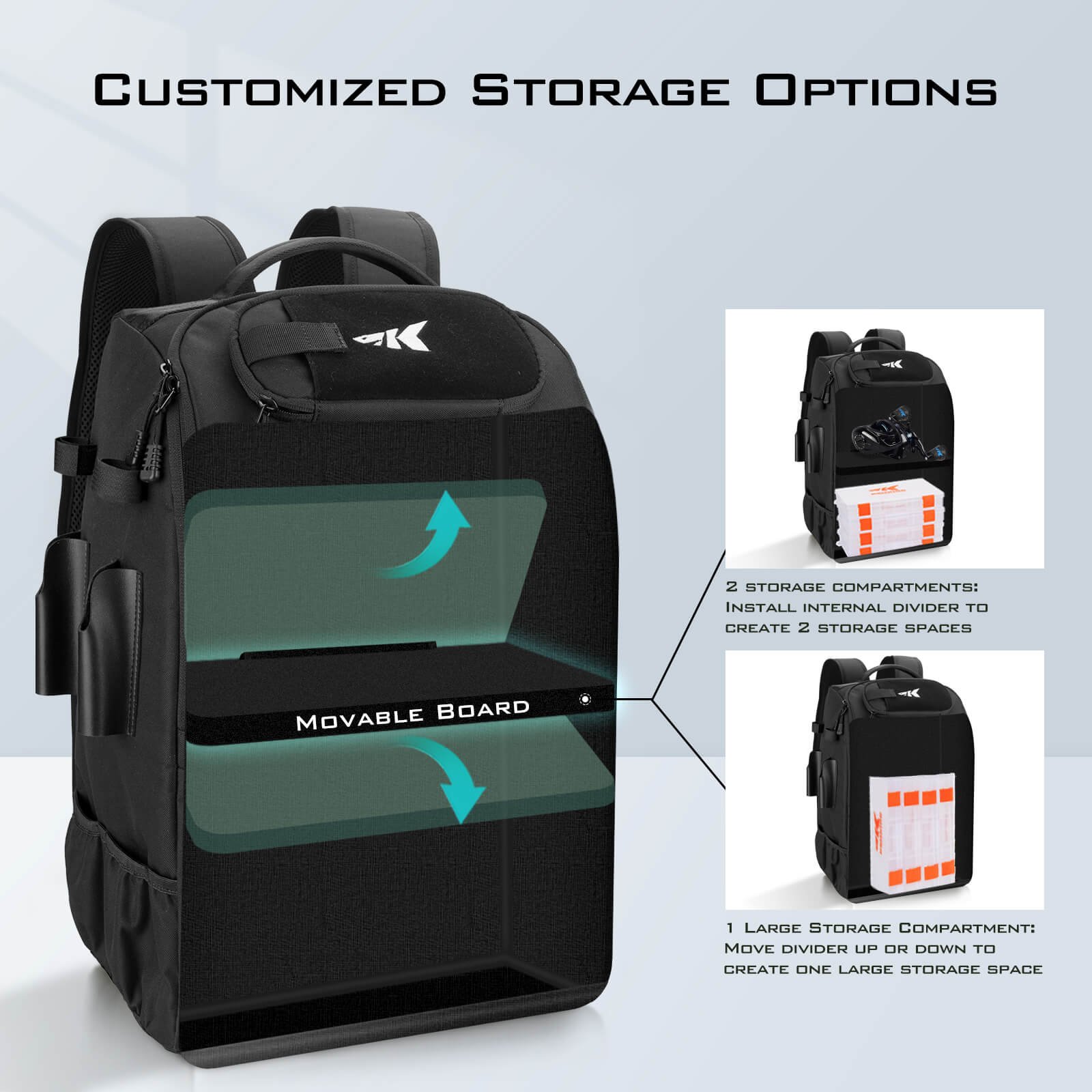 backpack tackle box amazon KastKing KarryAll Fishing Tackle Backpack