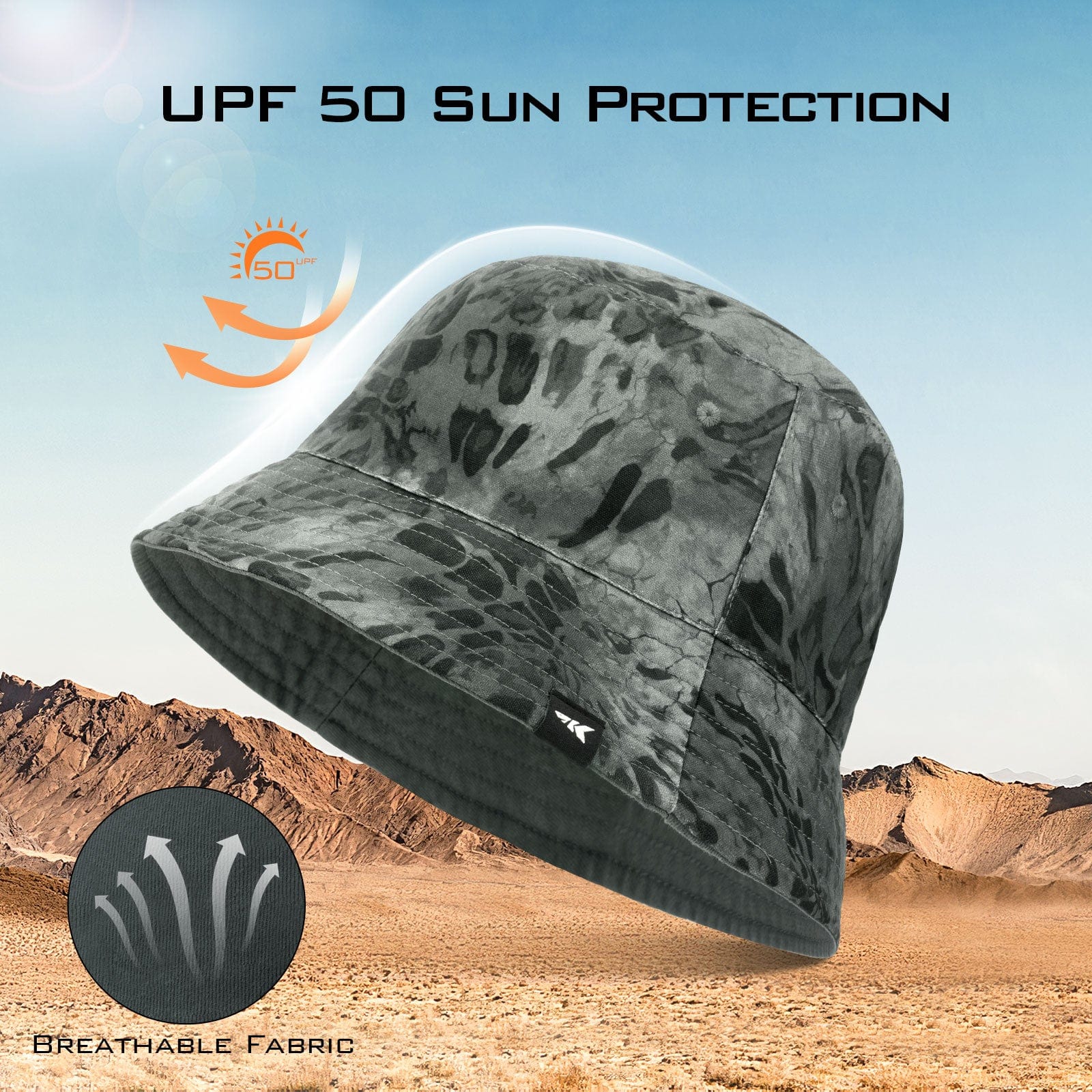 KastKing Sol Armis UPF 50 Bucket Hat for Men and Women