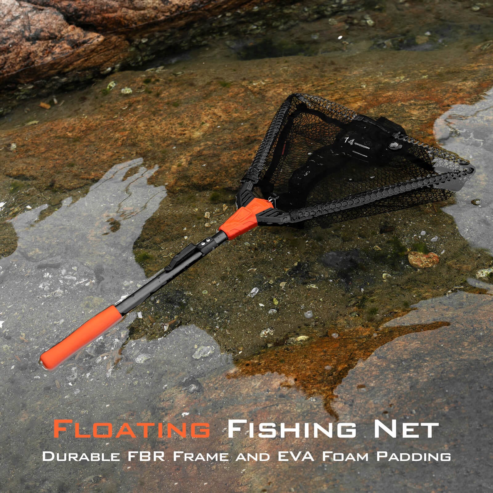 KastKing Madbite Fishing Net Folding Landing Nets, 24 inch Hoop