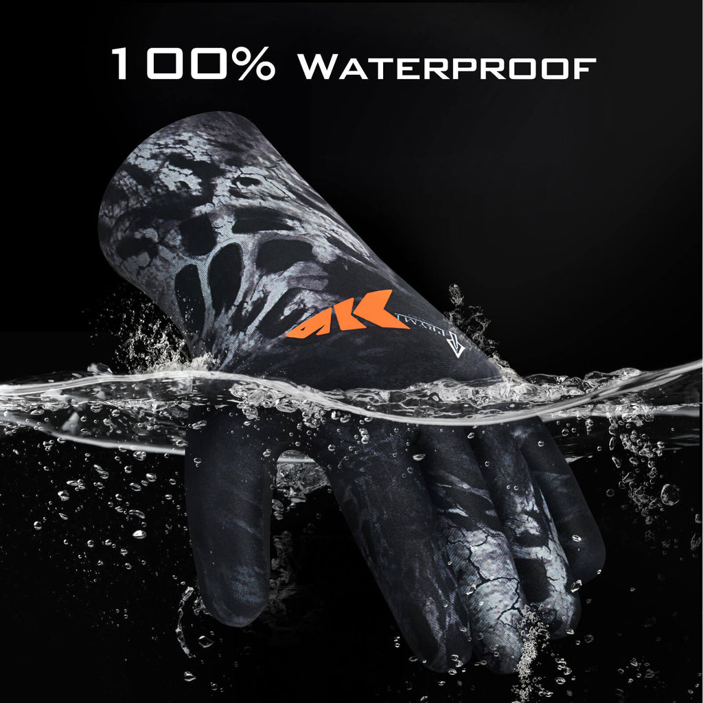 KastKing IceRiver Winter Fishing Gloves, Waterproof Warm Gloves