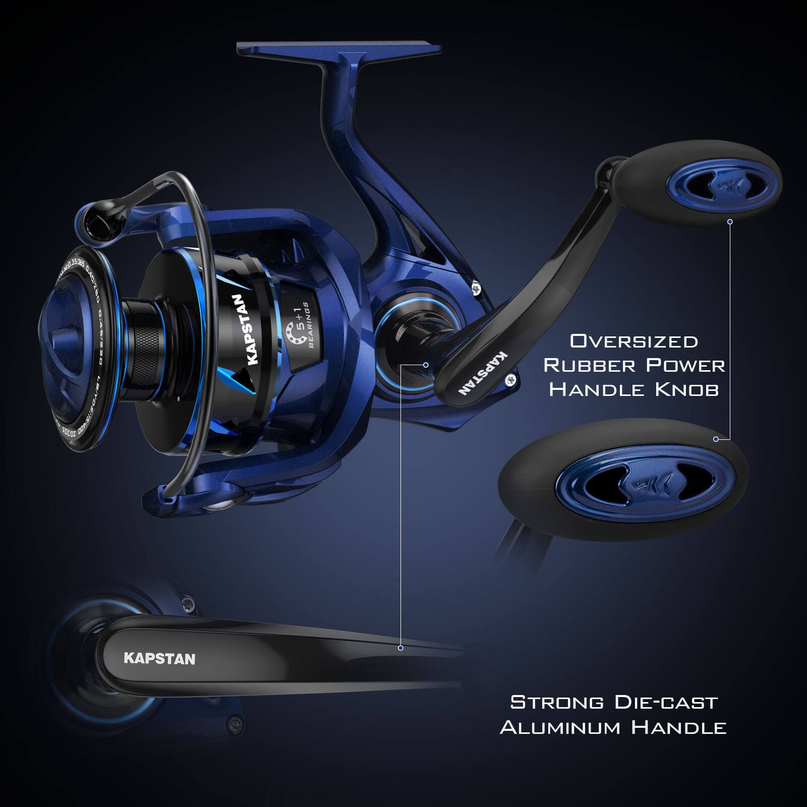 KastKing Kapstan SE Saltwater Spinning Reel 4000/Automatic Bail / 6.2:1 KastKing Kapstan SE Saltwater Spinning Reel 4000/Automatic Bail / 6.2:1
