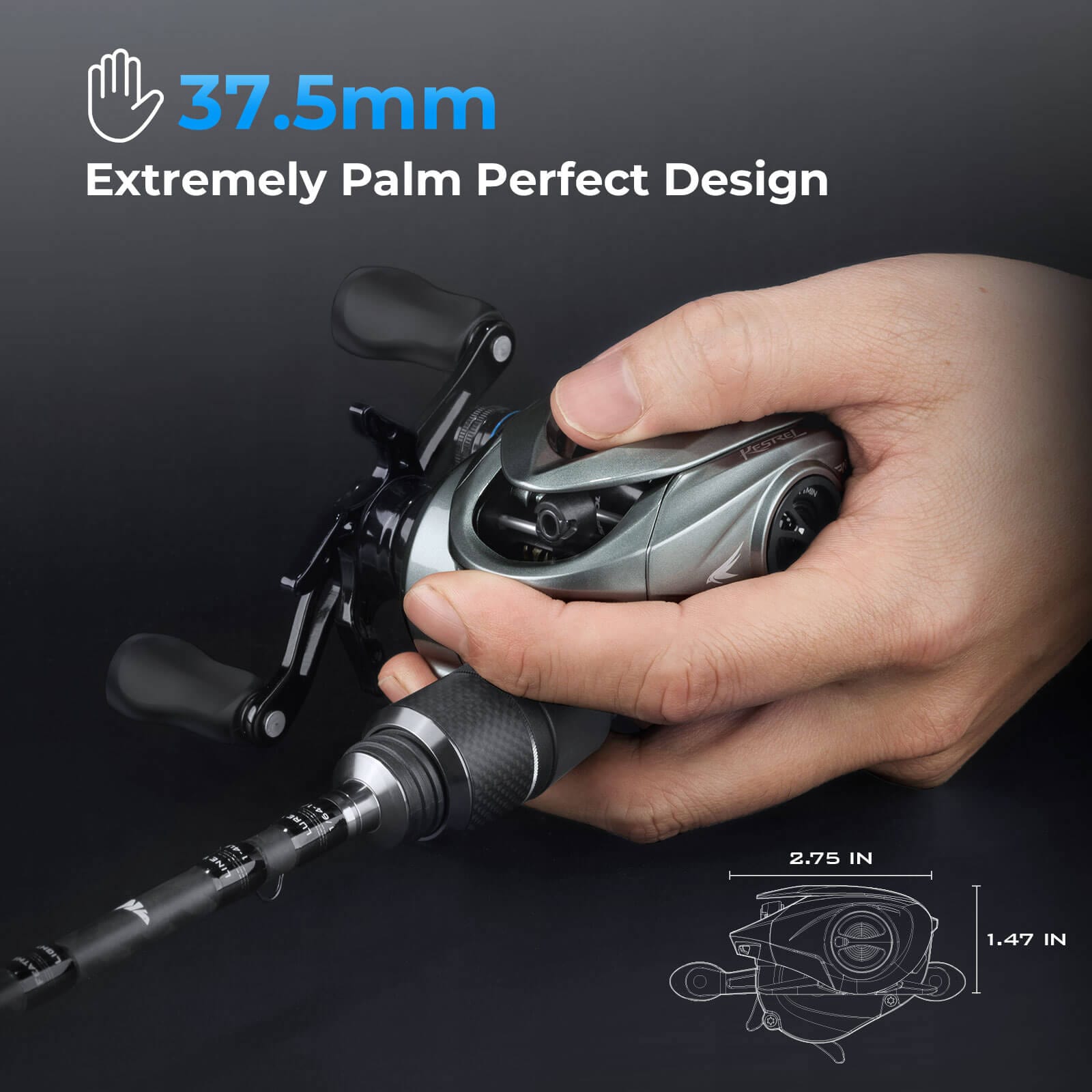 baitcast ultralight combo Kestrel Finesse Fishing Rod and Reel Combo For Bass, Trout, Panfish and Walleye, Best Bait Finesse System Fishing Rod Combo For Bass Fishing |