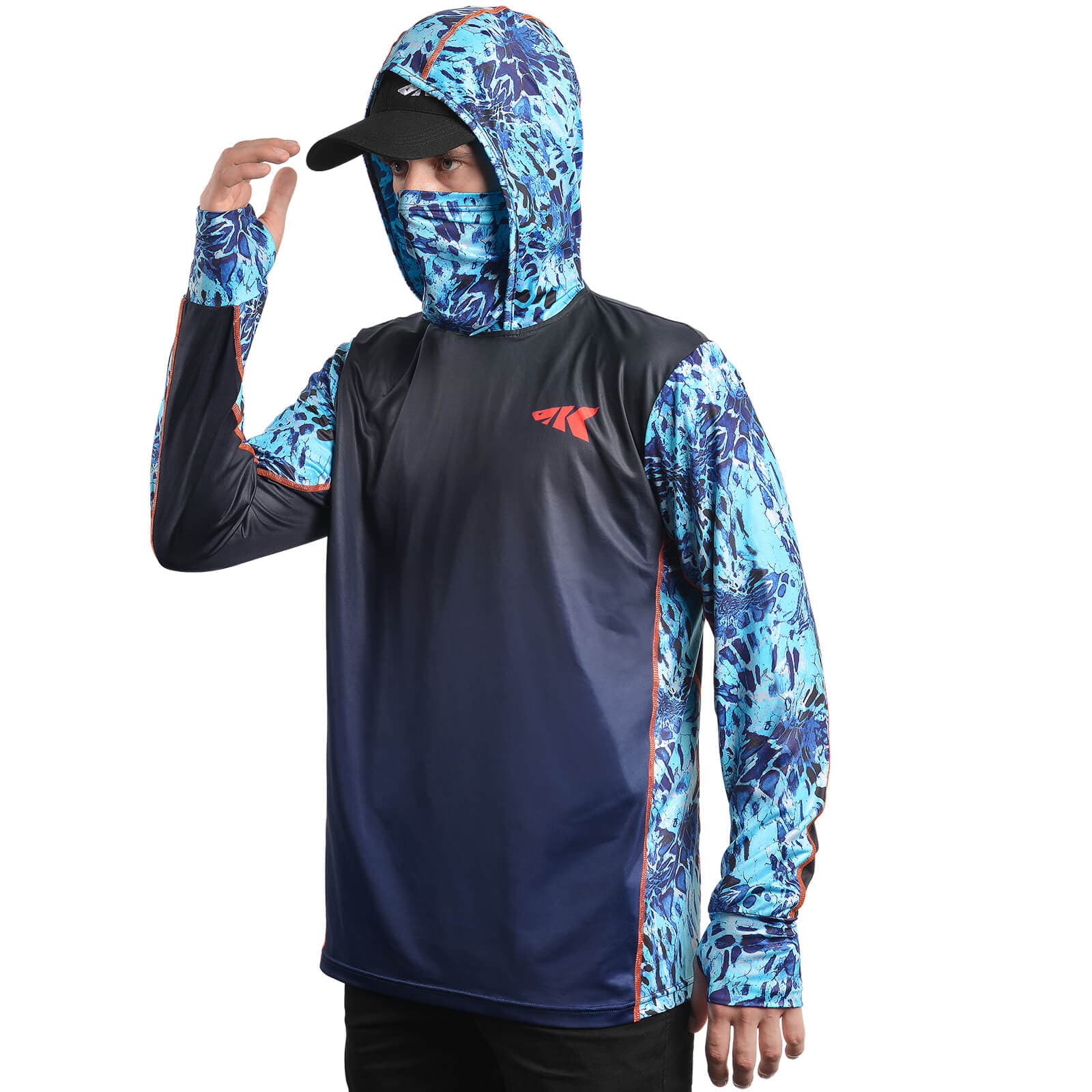 KastKing Men's Hoodie Shirt UPF 50 Sun Protection Long Sleeve