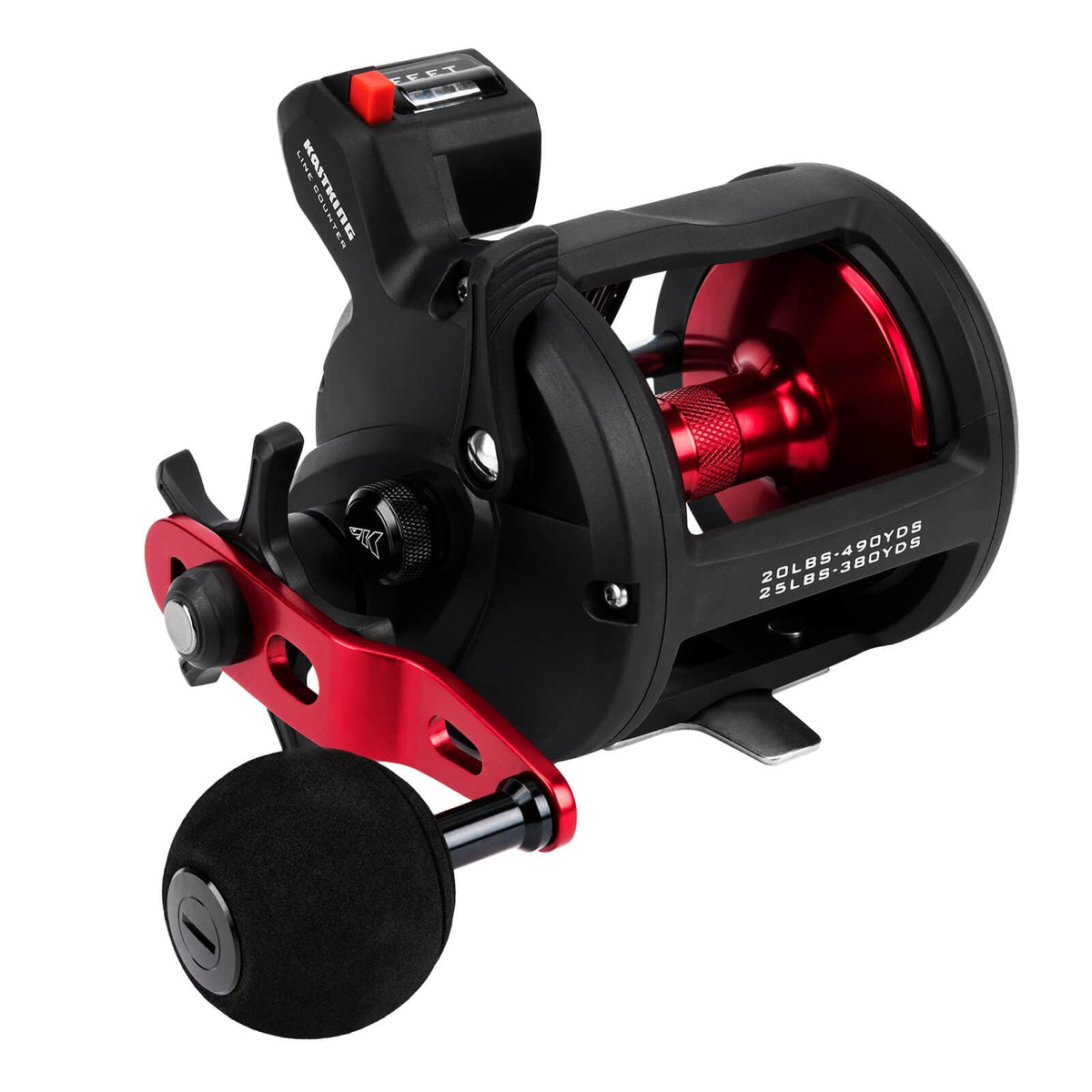 KastKing ReKon Line Counter or Level Wind Trolling Fishing Reel