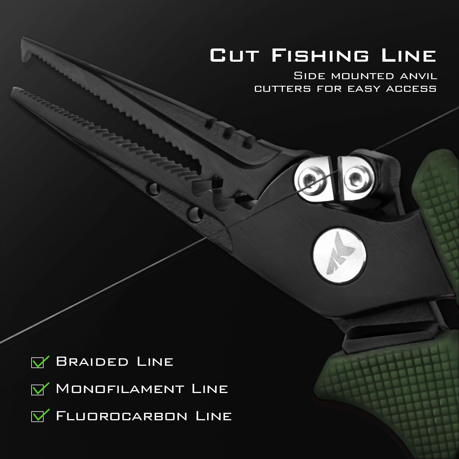 KastKing Cutthroat 7-inch Fishing Pliers and 5-inch Braid Scissors Combo