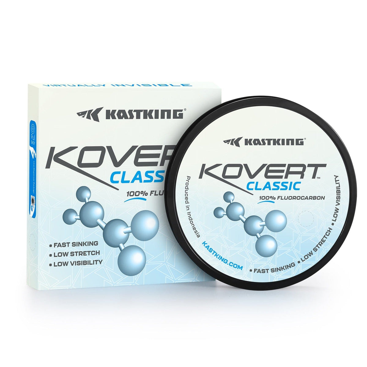 thumbnail image 2 of KastKing Kovert Xtreme 100% Fluorocarbon Fishing Line, Fishing Leader, Extreme Clarity, Fast 2 of 13