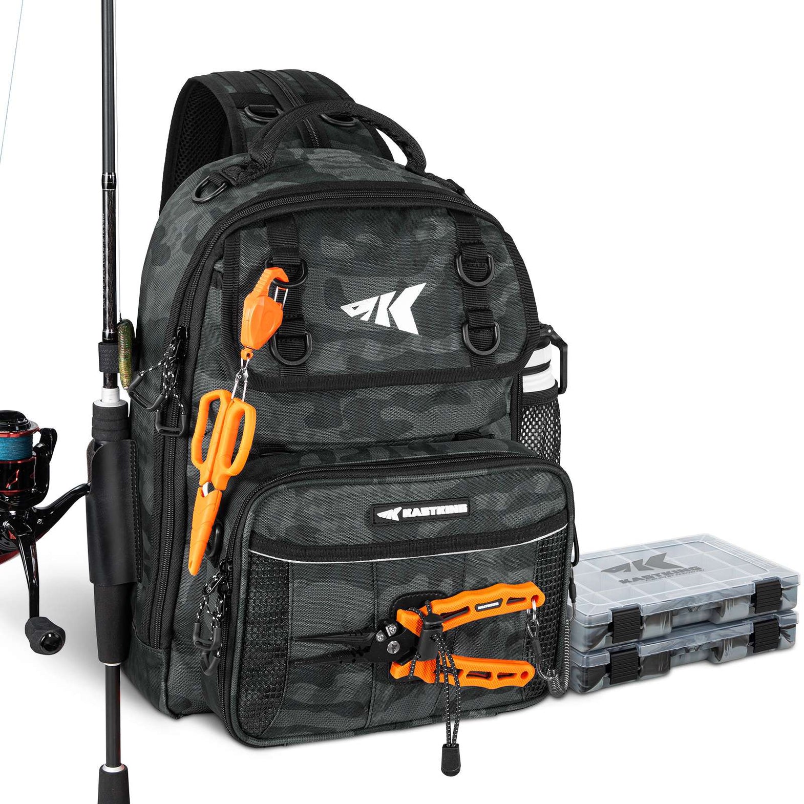 fishing tackle box book bags Rolling Backpack Unmatched Durability Tackle Bags | KastKing