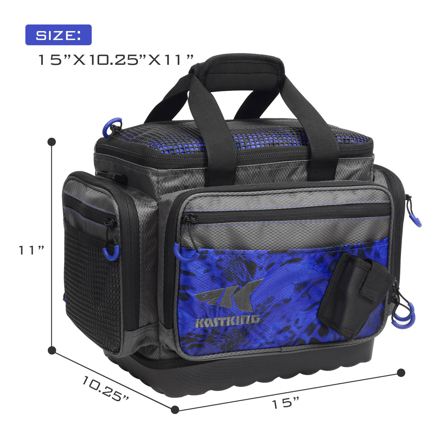 KastKing Fishing Tackle Bags - Hoss (15”x 11”x 10.25”) / Blue Patriot