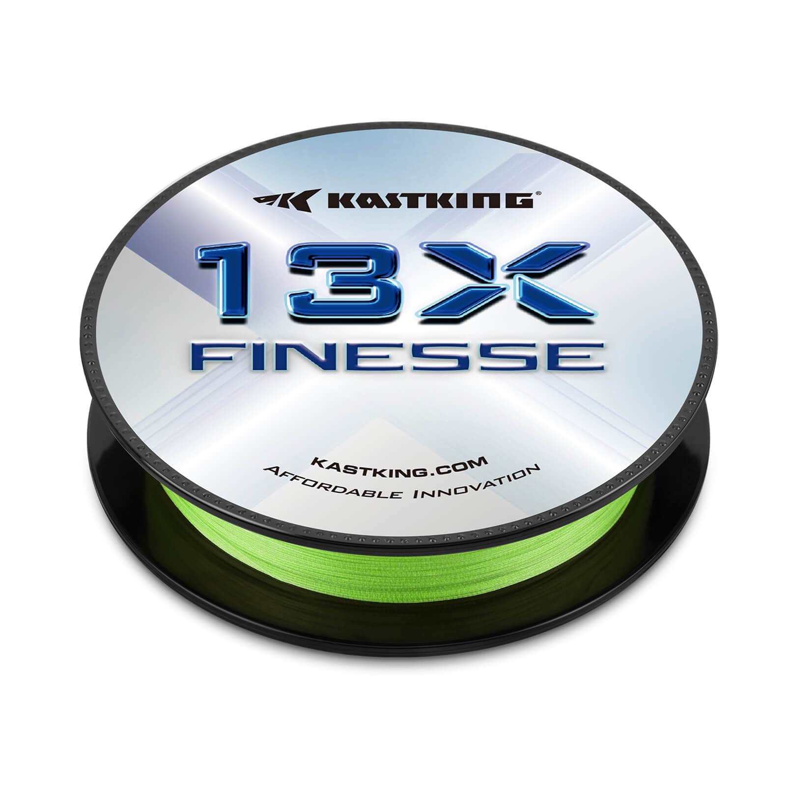 KastKing 13X Finesse Braided Fishing Line - Chartreuse / 150 Yds / 6 LB