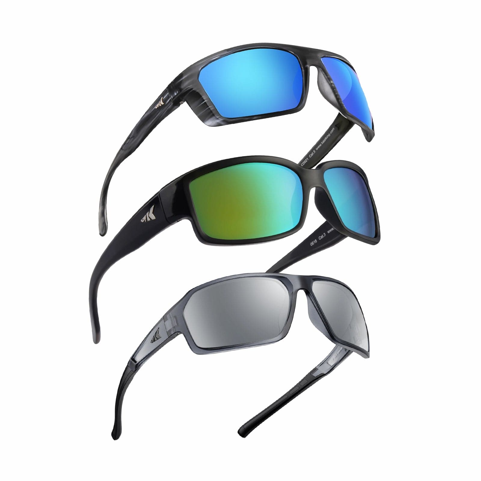 KastKing 3-Pack Polarized Fishing Sunglasses