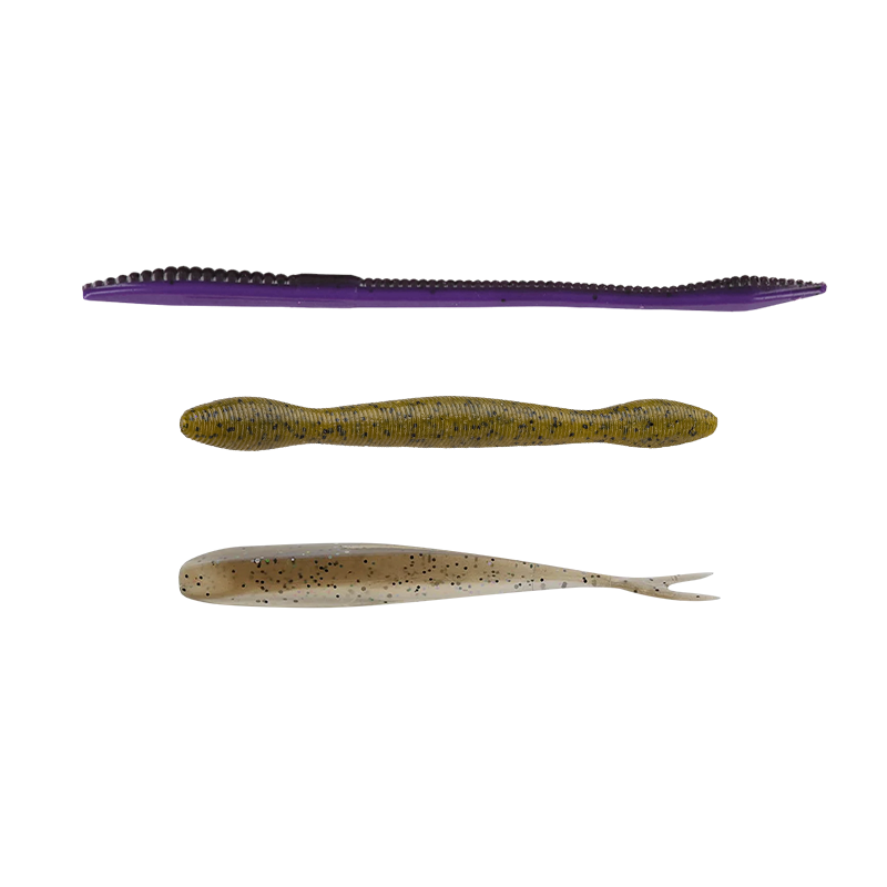 6” Finesse Worm / 4” Wacky Worm / 3” Minnow