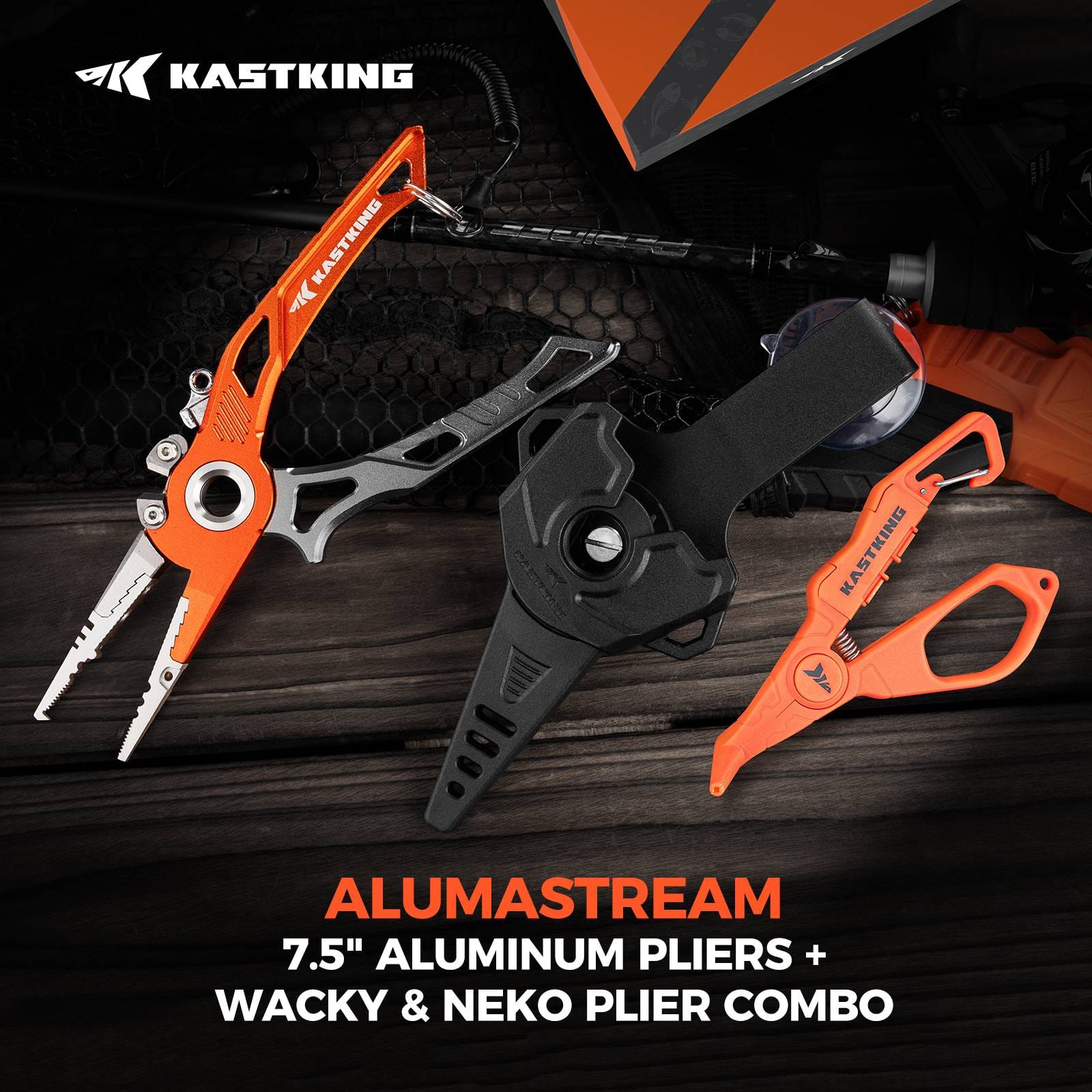 KastKing AlumaStream Aluminum Fishing Pliers & Combo