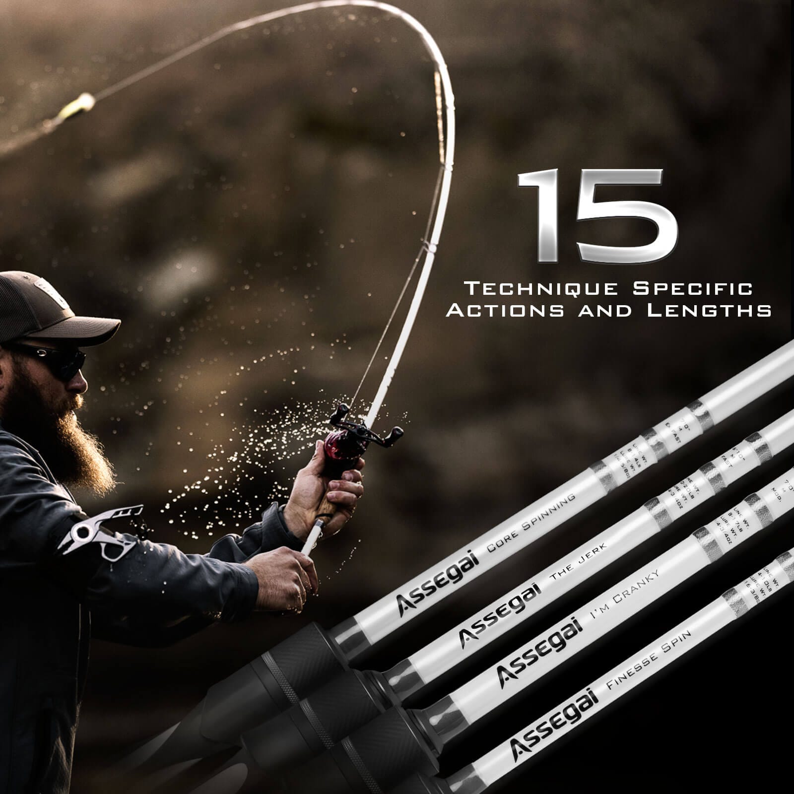 KastKing Assegai Technique Bass Fishing Rods KastKing Assegai Technique Bass Fishing Rods