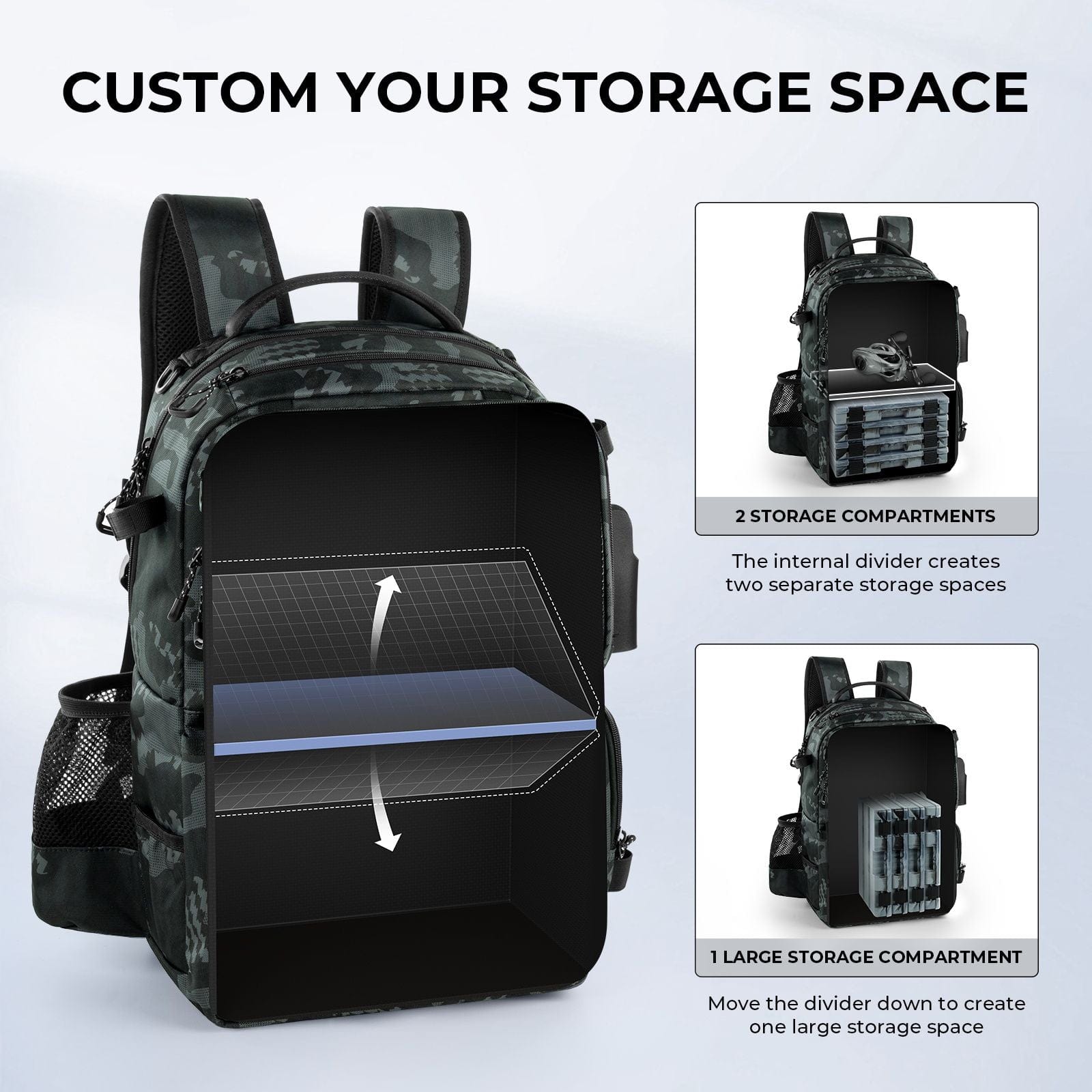 KastKing BaitSpace Fishing Tackle Backpack