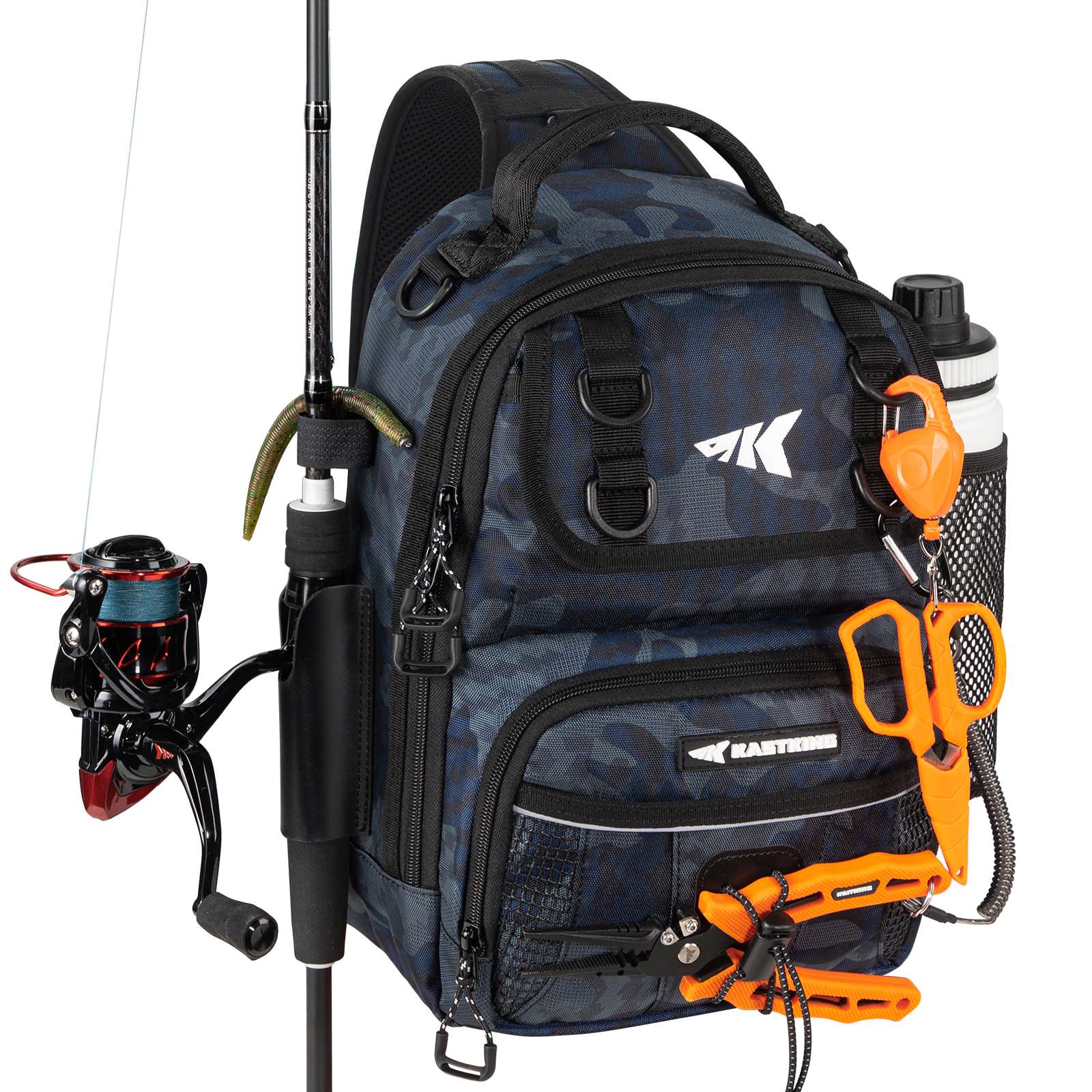 amazon backpacking fishing pole Rexmica Backpack Fishing Tackle Bag Case Holds 8 Rods & Reels Suit for Amazon Best Fishing Rod Bags