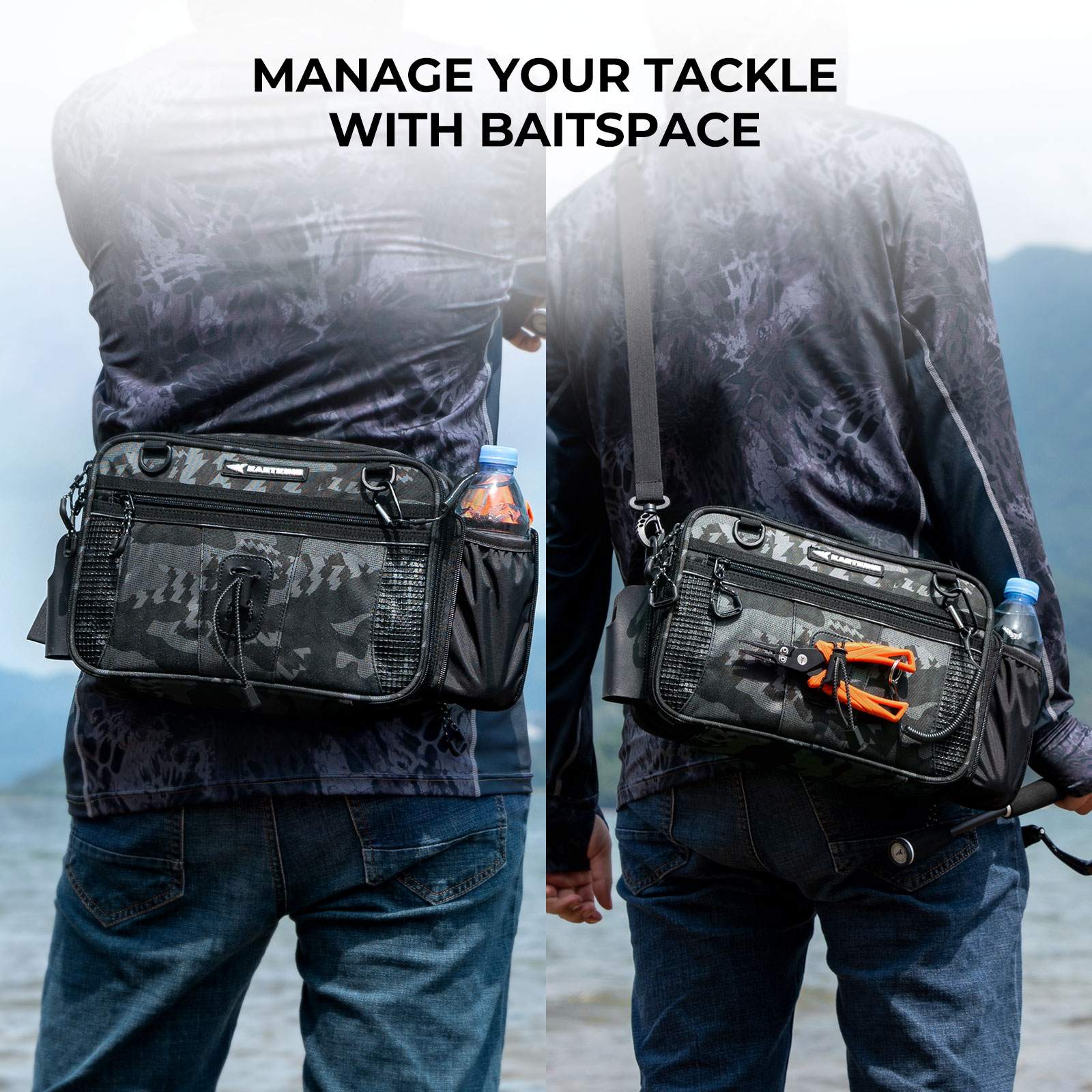 KastKing BaitSpace Waist Bag with 1 Tackle Box