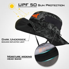 KastKing Huzzah Polarized Sport Sunglasses and Sol Armis UPF 50 Boonie Hat Combo