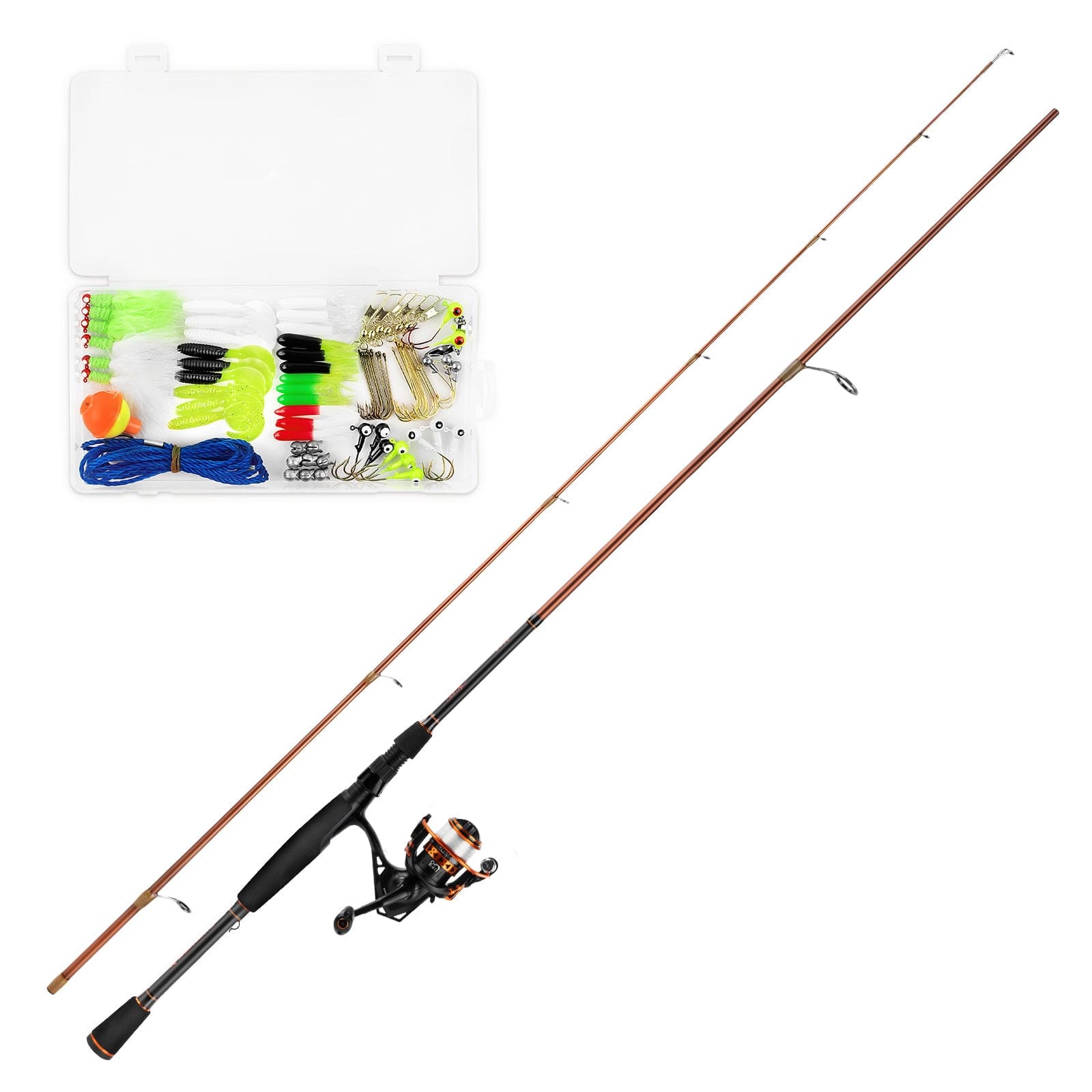 KastKing Brent Chapman Spinning Rod and Reel Combo with Tackle Kit