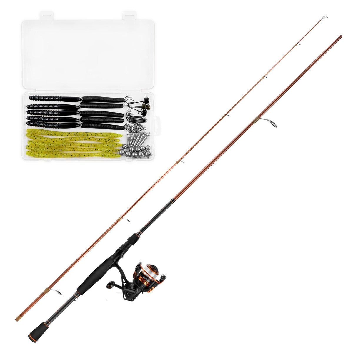 KastKing Brent Chapman Spinning Rod and Reel Combo with Tackle Kit