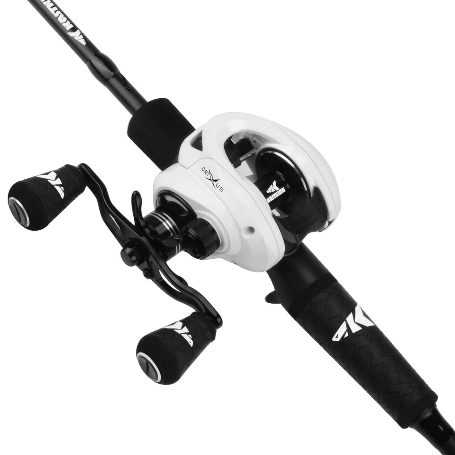 KastKing Crixus Baitcaster Rod and Reel Combo Right Handed / 6'6 KastKing Crixus Baitcaster Rod and Reel Combo Right Handed / 6'6