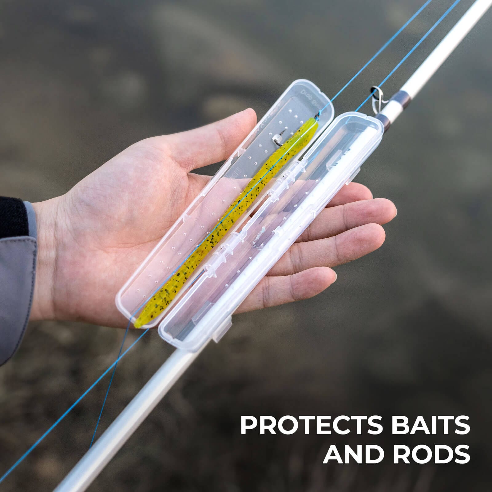 bass pro lure protector Kastking Bait Kapsule, Medium Bait Storage 2pk