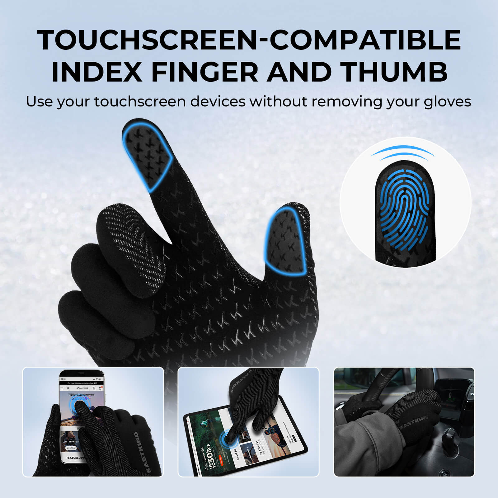 KastKing Grip Logic Full Finger Compression Glove Liners