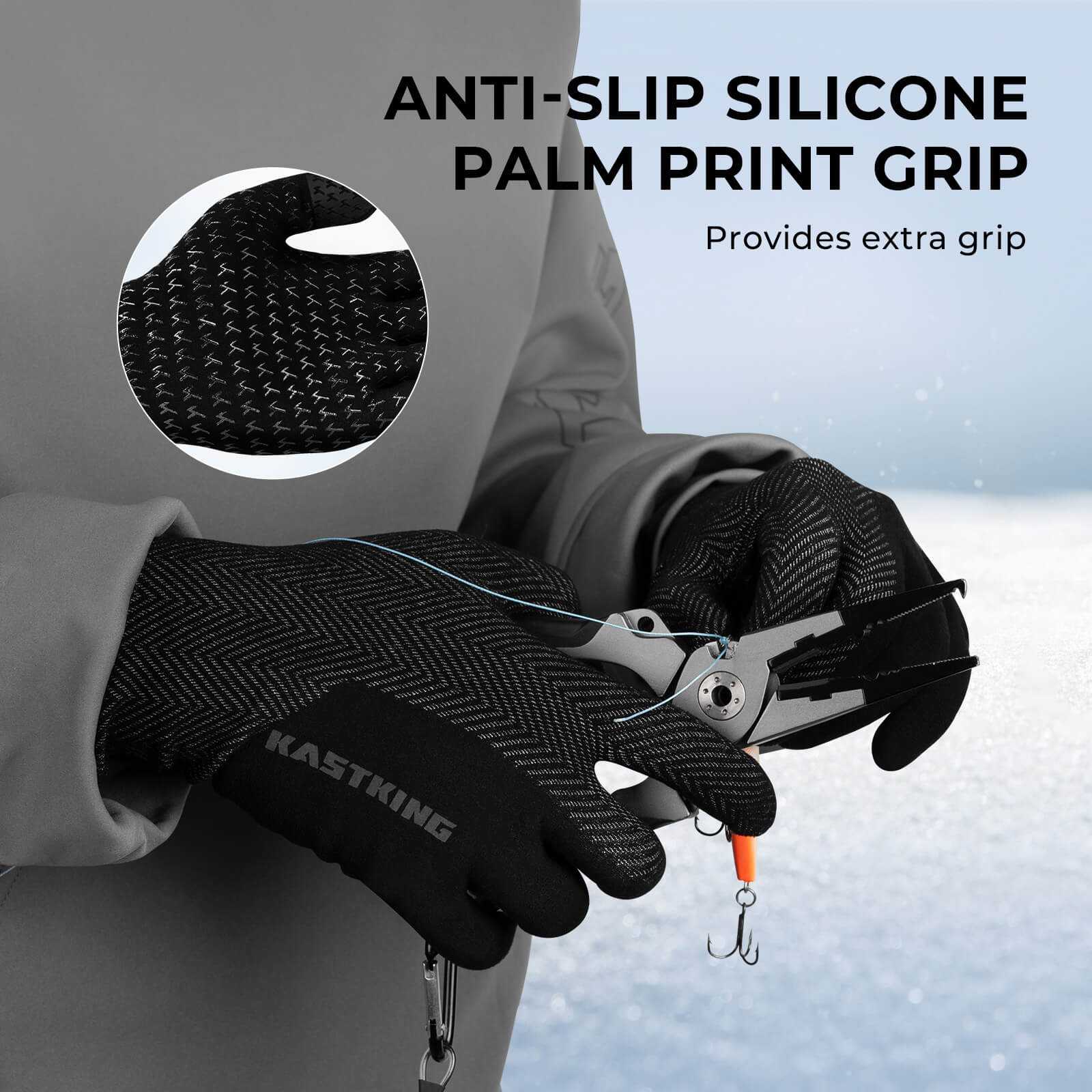 KastKing Grip Logic Full Finger Compression Glove Liners