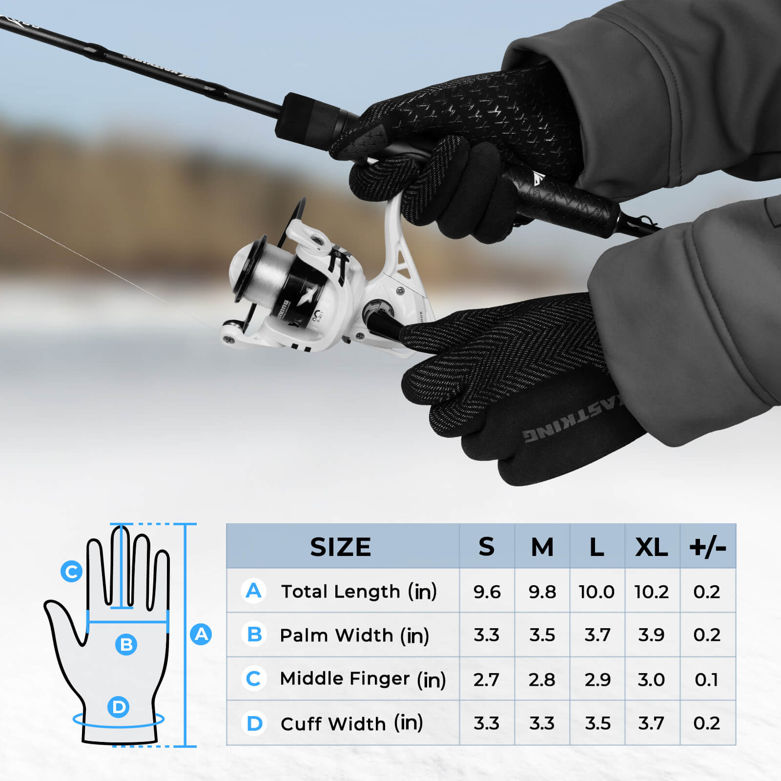 baitcaster reel gloves KastKing Grip Logic Full Finger Compression Glove Liners,Micro-Seam Construction,Touch Screen Fishing Gloves for Men & Women,4-Way Stretch Lightweight Winter Gloves for Outdoor Activities