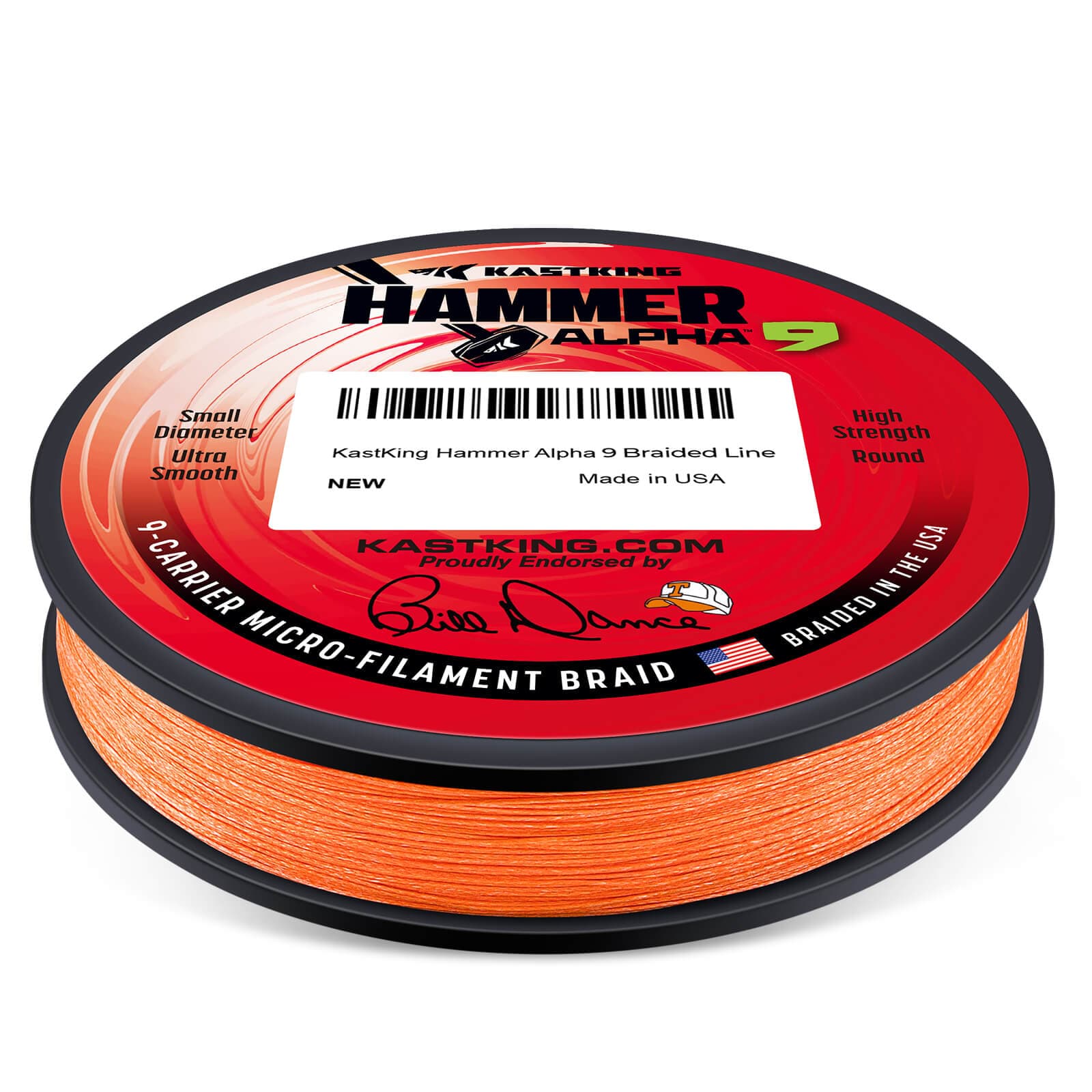 smooth braided fishing line KastKing Hammer Alpha 9 UHMWPE 300Yds Braided Fishing Line