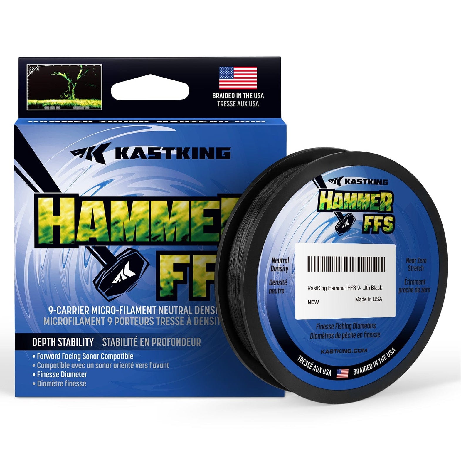 kastking braided fishing line SuperPower ColorShield CARRIER BRAIDS Hammer Braid braided fishing line utilizes a micro KastKing Braided Fishing Line, Highly