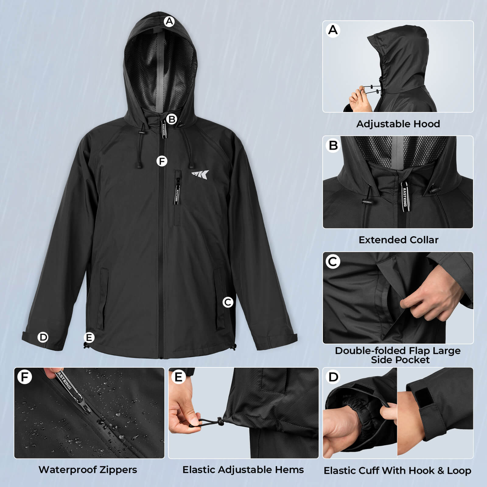 KastKing HydroSense Essential Waterproof Rain Suit