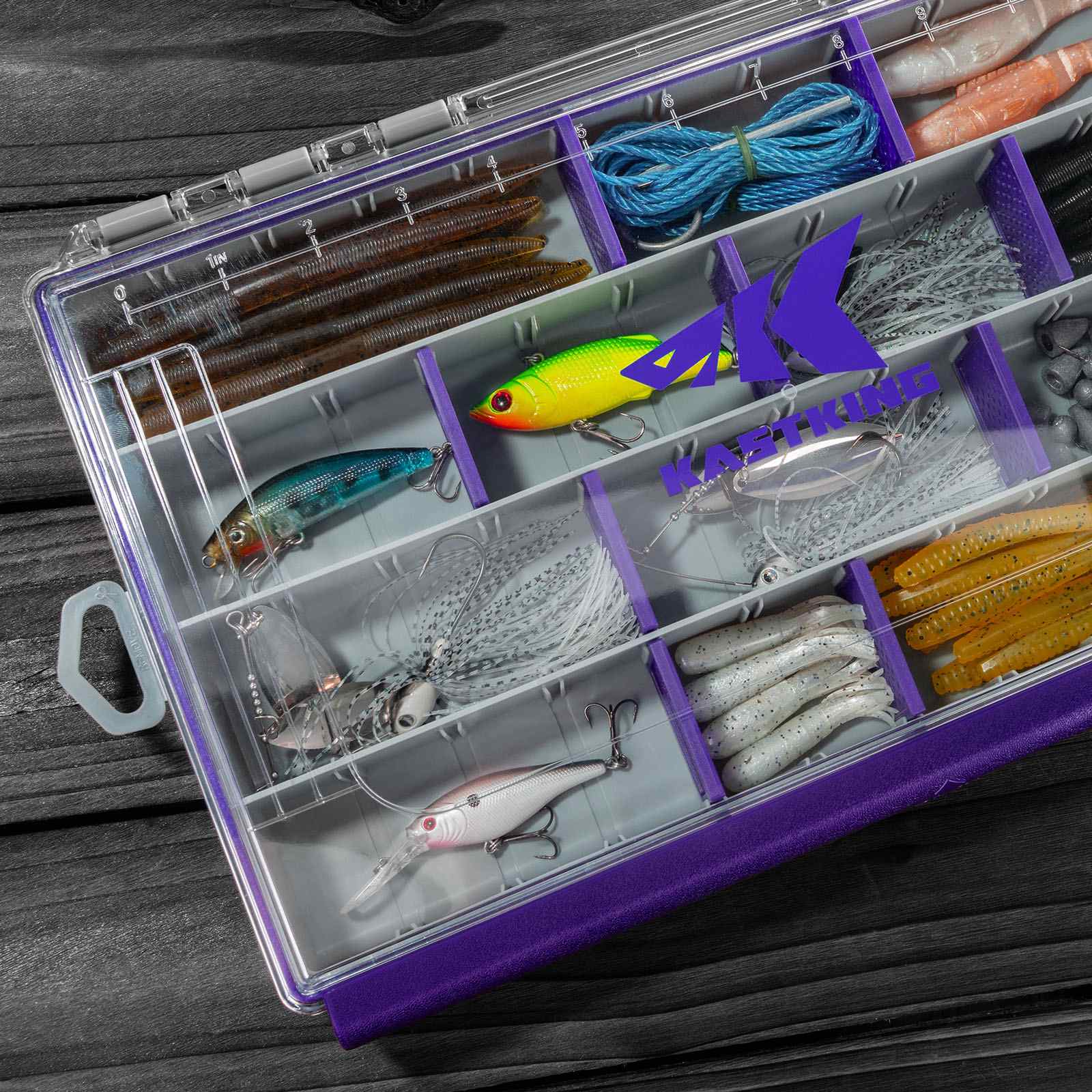 best tackle box for terminal tackle KastKing HyperSeal Waterproof Tackle Box, 3600 and 3700 Tackle Boxes for Fishing, Fishing Tackle Box Organizer with Removable Dividers, Lure Box and